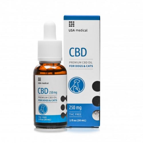 Usa Medical CBD olaj 250 mg kutyáknak és macskáknak 30ml 